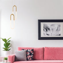 Φόρτωση εικόνας στο εργαλείο προβολής Συλλογής, ^ΚΡΕΜΑΣΤΟ Φ/Σ LED 8W 3000K 560LM VENUS ΟΡΕΙΧΑΛΚΟ ΜΕΤ/ΚΟ IP20 15Χ2,3ΧH230CM