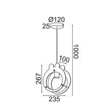 Φόρτωση εικόνας στο εργαλείο προβολής Συλλογής, NETTO ΚΡΕΜΑΣΤΟ Φ/Σ 1ΧΕ27 ΒΑΤΡΑΧΑΚΙ MDF 24X10XH100CM FARMA
