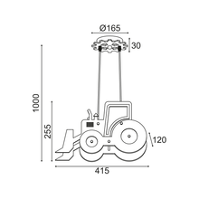 Φόρτωση εικόνας στο εργαλείο προβολής Συλλογής, NETTO ΚΡΕΜΑΣΤΟ Φ/Σ 2ΧΕ14 ΜΠΛΕ MDF 42X12XH100CM VROOM