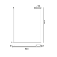 Φόρτωση εικόνας στο εργαλείο προβολής Συλλογής, ^NETTO ΚΡΕΜΑΣΤΟ Φ/Σ LED 20W 3000K 1600LM ΜΑΥΡΟ ΑΛΟΥΜΙΝΙΟ 100Χ5ΧH150CM ATLANTIS