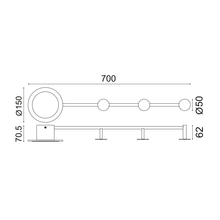 Φόρτωση εικόνας στο εργαλείο προβολής Συλλογής, ^NETTO ΕΠΙΤΟΙΧΟ Φ/Σ LED 7W 3000K 560LM ΜΑΥΡΟ ΜΕΤΑΛΛΙΚΟ 70Χ7Χ15CM VALENTINO