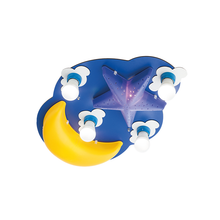 Φόρτωση εικόνας στο εργαλείο προβολής Συλλογής, NETTO Φ/Σ ΟΡΟΦΗΣ 4ΧΕ27+2ΧΕ14 ΜΠΛΕ ΠΛΑΣΤΙΚΟ+MDF ΟΥΡΑΝΟΣ 67Χ43Χ11CM DREAMS