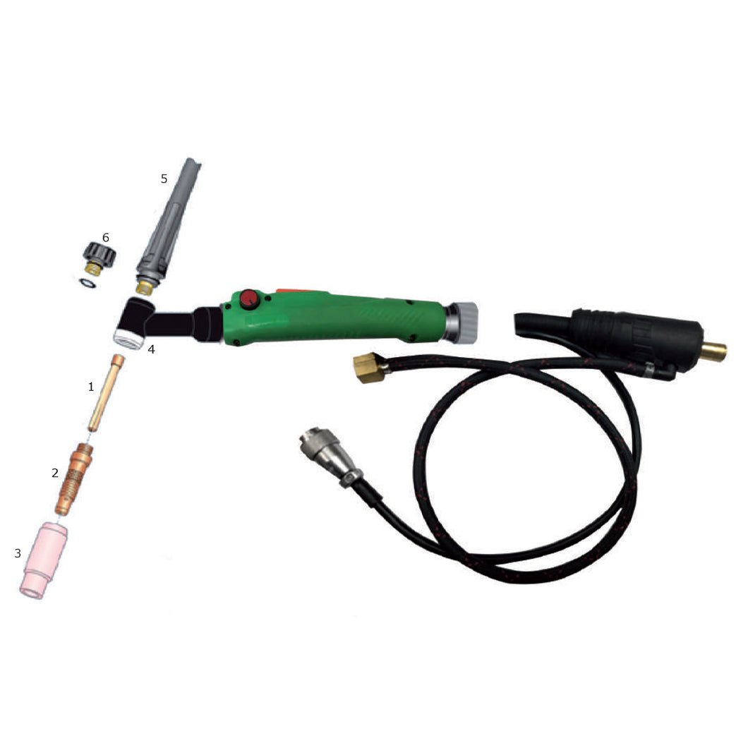 ΚΕΡΑΜΙΚΗ ΚΕΦΑΛΗ Ø11mm για TIG ΤΣΙΜΠΙΔΑ 26 KIT συσκευασία:10 τεμ.