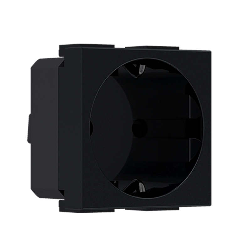 ^ MODYS ΠΡΙΖΑ ΣΟΥΚΟ ΑΣΦΑΛΕΙΑΣ ΜΑΥΡΗ ΜΑΤ  2 ΣΤ. 2P+E 16A 250VAC IP20