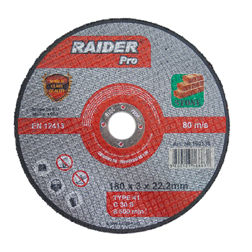 RAIDER ΤΡΟΧΟΣ ΚΟΠΗΣ ΠΕΤΡΑΣ PRO 230*3*22.2mm 160137