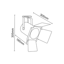 Φόρτωση εικόνας στο εργαλείο προβολής Συλλογής, ^TRACK LIGHT No238 BLACK 2WIRE PAR30 E27
