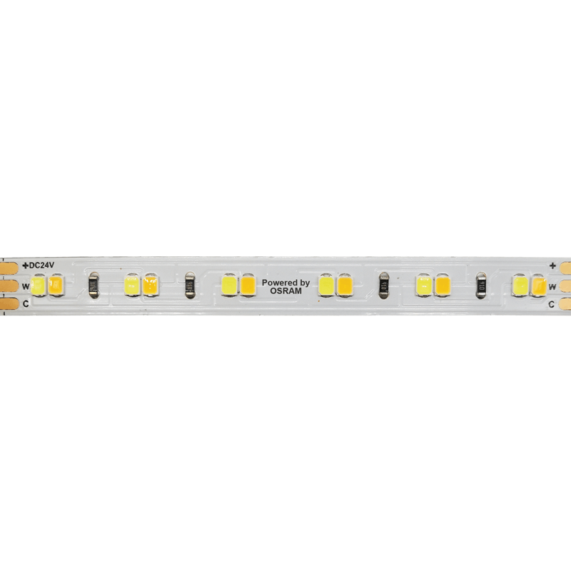 ^LED SMD STRIP 24VDC 18W/M CCT 1720LM/M MAX IP20 10MM CRI90 OSRAM 2835 120LEDS/M 3SDCM 5M REEL5YRS