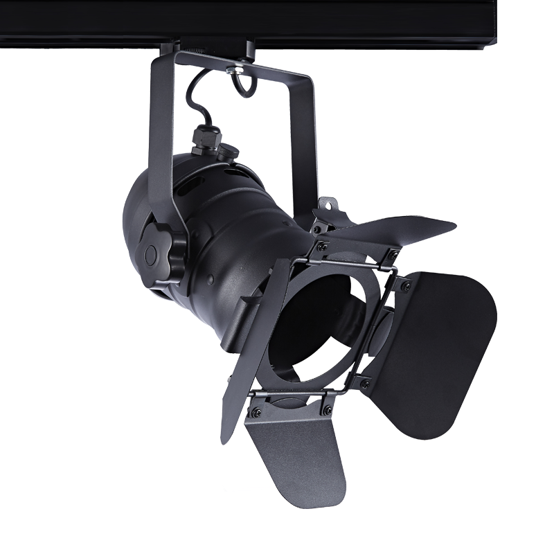 TRACK LIGHT No242 BLACK 4WIRE PAR30 E27
