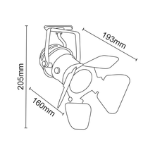 Φόρτωση εικόνας στο εργαλείο προβολής Συλλογής, ^TRACK LIGHT No244 BLACK 2WIRE GU10
