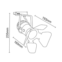 Φόρτωση εικόνας στο εργαλείο προβολής Συλλογής, ^TRACK LIGHT No244 BLACK 4WIRE GU10
