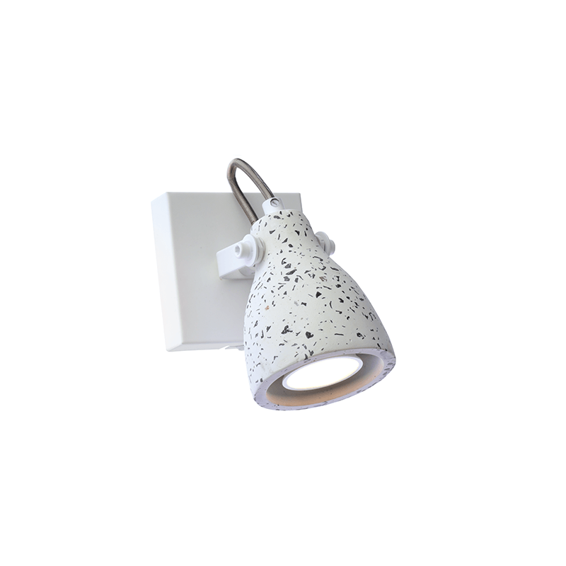 NETTO ΕΠΙΤΟΙΧΟ Φ/Σ 1ΧGU10 ΛΕΥΚΟ TERRAZZO 10X10X18CM DINO