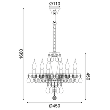 Φόρτωση εικόνας στο εργαλείο προβολής Συλλογής, NETTO ΚΡΕΜ Φ/Σ 6ΧΕ14 ΔΙΑΦΑΝΟ ΚΡΥΣΤΑΛΛΟ+ΧΡΩΜΙΟ ΜΕΤΑΛΛΟ Φ45ΧΗ168CM TULIA
