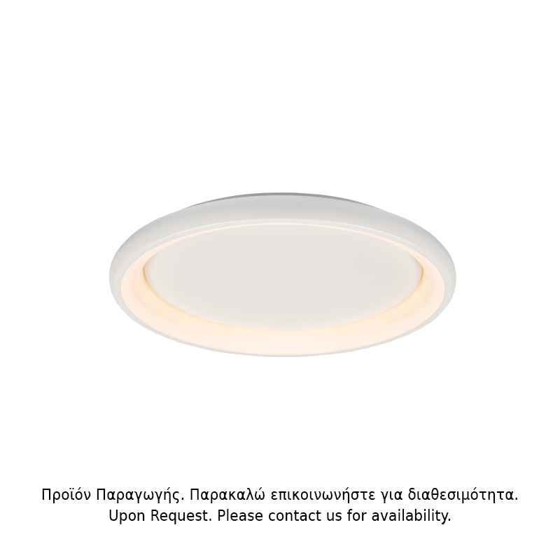 ΥΠΟ ΚΑΤΑΡΓΗΣΗ ΟΡΟΦΗΣ Φ/Σ LED 34W DIMMER 3000K 2330LM ΛΕΥΚΟ ΜΕΤΑΛΛΙΚΟ D41XH8,5CM DIANA
