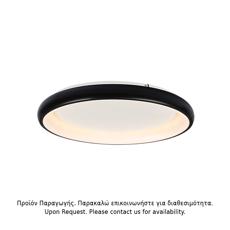 ΥΠΟ ΚΑΤΑΡΓΗΣΗ ΟΡΟΦΗΣ Φ/Σ LED 48W DIMMER 3000K 4610LM ΜΑΥΡΟ ΜΕΤΑΛΛΙΚΟ D61XH8,5CM DIANA