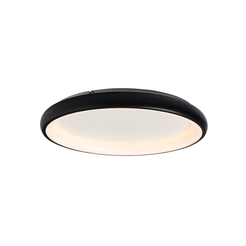 ^ΥΠΟ ΚΑΤΑΡΓΗΣΗ ΟΡΟΦΗΣ Φ/Σ LED 48W 3000K 4610LM ΜΑΥΡΟ ΜΕΤΑΛΛΙΚΟ D61XH8,5CM DIANA