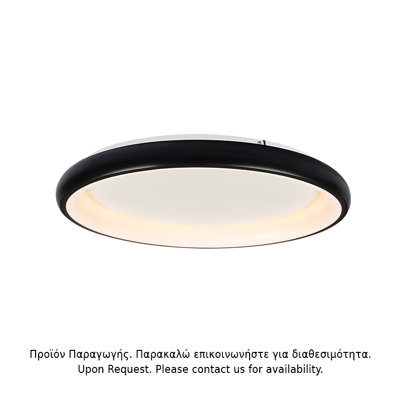 ΥΠΟ ΚΑΤΑΡΓΗΣΗ ΟΡΟΦΗΣ Φ/Σ LED 100W DIMMER 3000K 7010LM ΜΑΥΡΟ ΜΕΤΑΛΛΙΚΟ D81XH8,5CM DIANA