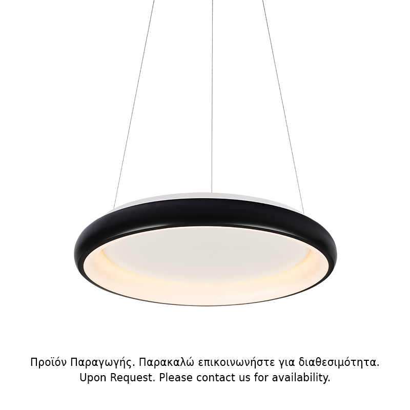 ΥΠΟ ΚΑΤΑΡΓΗΣΗ ΚΡΕΜΑΣΤΟ Φ/Σ LED 48W DIMMER 3000K 4610LM ΜΑΥΡΟ ΜΕΤΑΛΛΙΚΟ D61XH120CM DIANA
