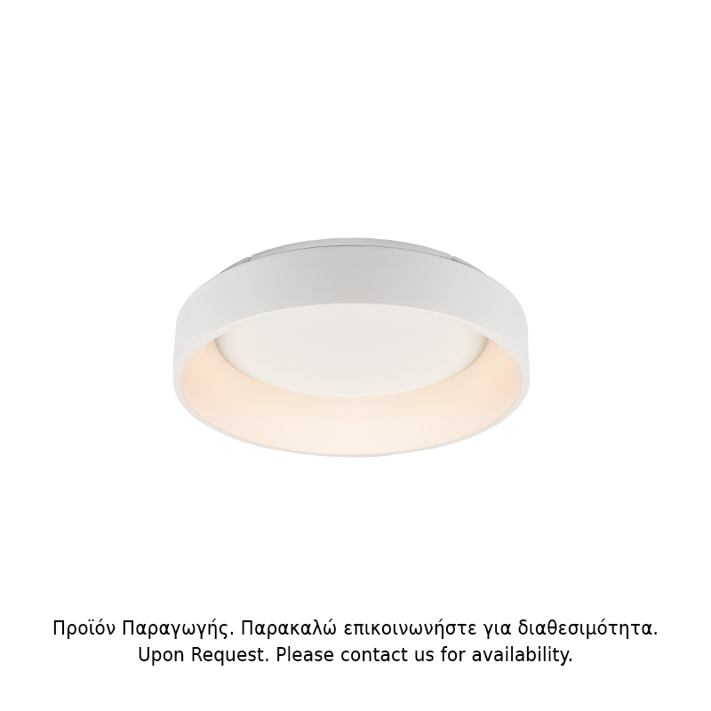 ΥΠΟ ΚΑΤΑΡΓΗΣΗ ΟΡΟΦΗΣ Φ/Σ LED 34W DIMMER 3000K 1700LM ΛΕΥΚΟ ΜΕΤΑΛΛΙΚΟ D45XH14CM APOLLO