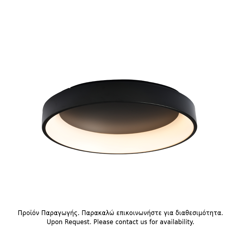 ΟΡΟΦΗΣ Φ/Σ LED 80W DIMMER 3000K 4100LM ΜΑΥΡΟ ΜΕΤΑΛΛΙΚΟ D78XH14CM APOLLO