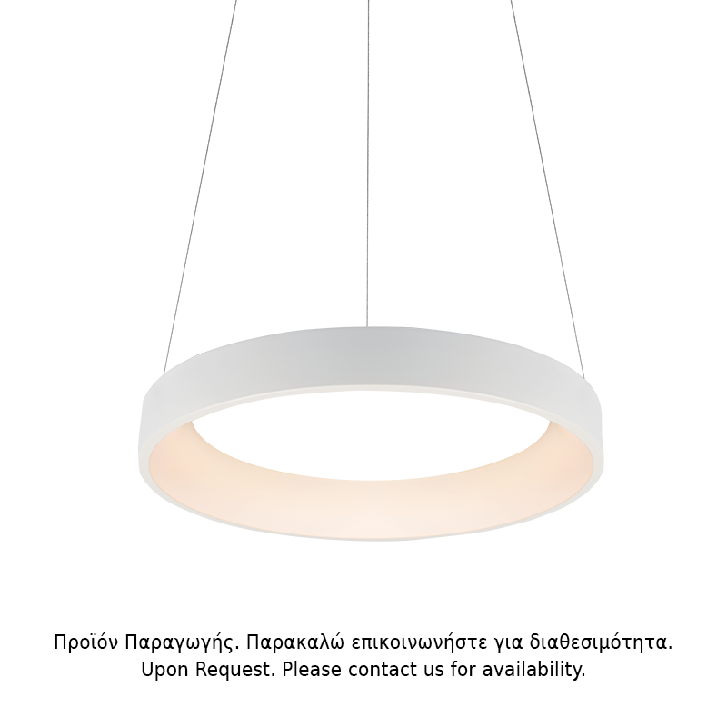 ΥΠΟ ΚΑΤΑΡΓΗΣΗ ΚΡΕΜΑΣΤΟ Φ/Σ LED 48W DIMMER 3000K 2630LM ΛΕΥΚΟ ΜΕΤΑΛΛΙΚΟ D60XH120CM APOLLO