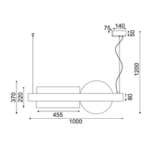 Φόρτωση εικόνας στο εργαλείο προβολής Συλλογής, ^NETTO ΚΡΕΜΑΣΤΟ Φ/Σ LED 20W 3000K 2150LM ΜΕΤ/ΚΟ ΜΑΥΡΟ+ΑΚΡΥΛΙΚΟ 7,5X100XH120CM EARTH
