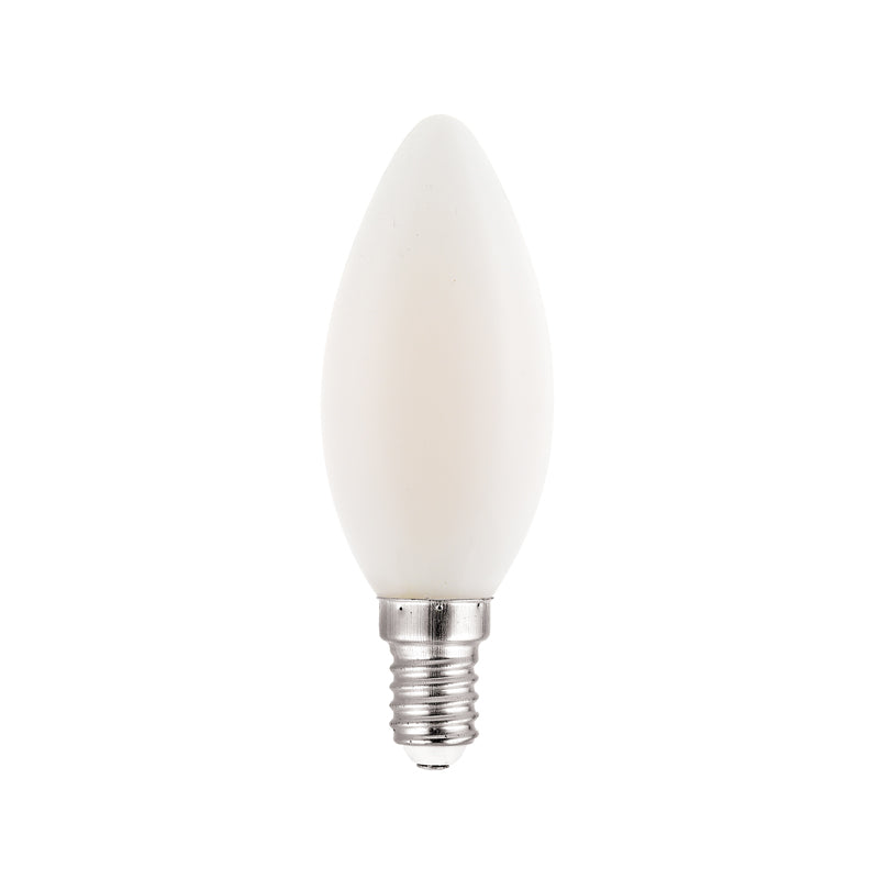 LED FILAMENT E14 C35 4W FROSTY 4000K 230V AC 400LM RA80 30000H 360°