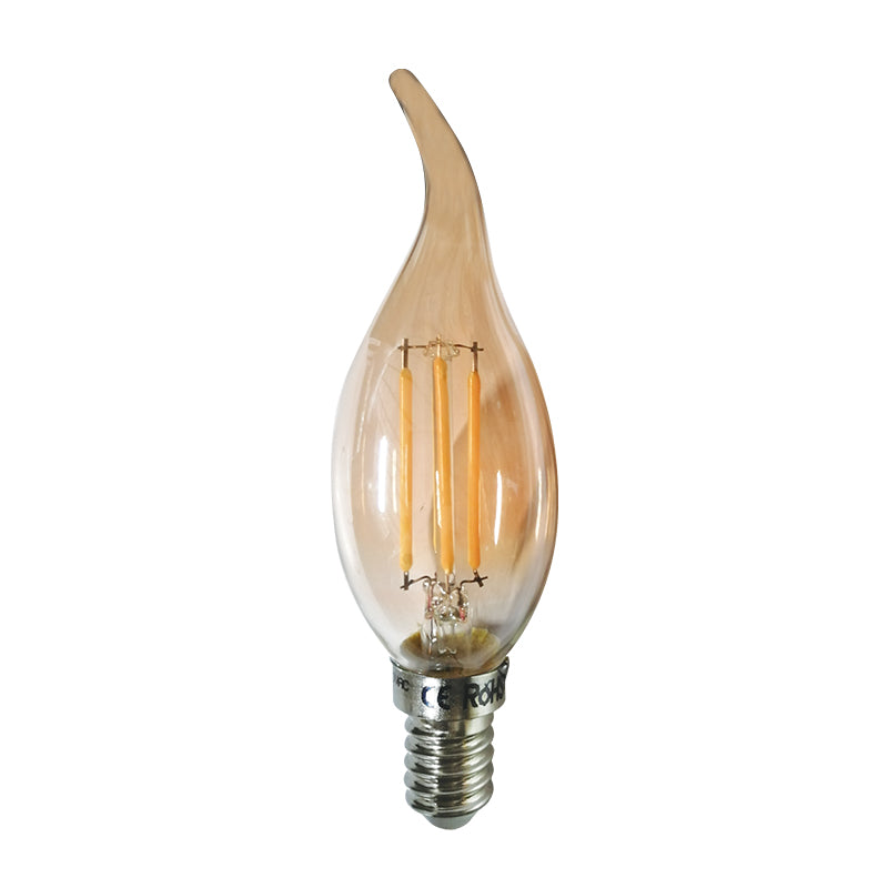 LED CANDLE TIP AMBER STEP DIM E14 230V 5W 2700K 300° 400LM Ra80