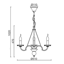 Φόρτωση εικόνας στο εργαλείο προβολής Συλλογής, NETTO ΚΡΕΜΑΣΤΟ 3ΧΕ14 ΜΕΤΑΛ ΠΑΤΙΝΑ ΛΕΥΚΟ ΧΡΥΣΟ+ΚΡΥΣΤΑΛ Φ51ΧΗ102CM GEISHA
