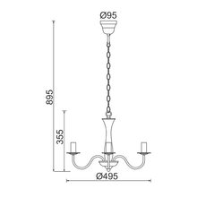 Φόρτωση εικόνας στο εργαλείο προβολής Συλλογής, NETTO ΚΡΕΜΑΣΤΟ Φ/Σ 3ΧΕ14 ΜΕΤΑΛΛΙΚΟ ΛΕΥΚΟ Φ49,5ΧΗ89,5CM KNOSSOS
