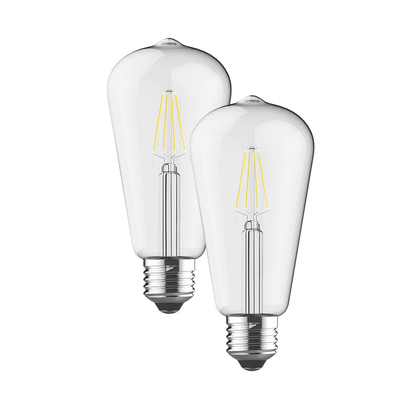 LED FILAMENT ST64 E27 230V 7W 2700K 360° 600Lm Ra80 DUOPACK