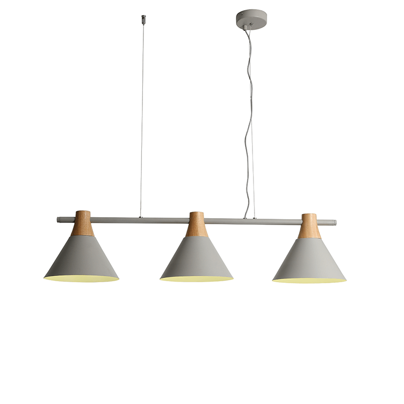 NETTO ΚΡΕΜΑΣΤΟ Φ/Σ 3ΧΕ27 ΓΚΡΙ ΜΕΤΑΛΛΙΚΟ 23Χ85ΧΗ120CM STOCKHOLM