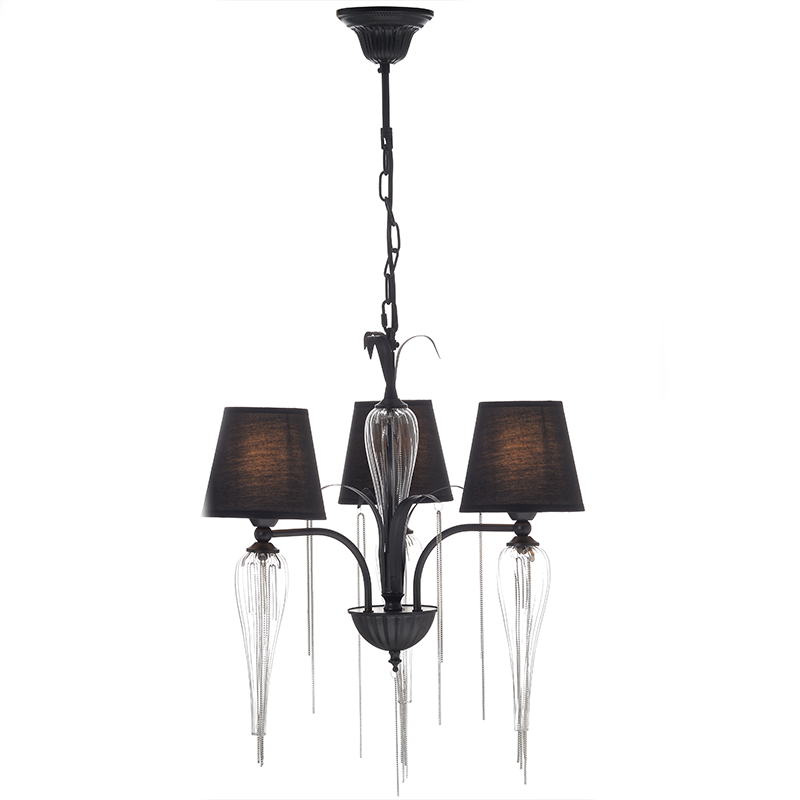 NETTO ΚΡΕΜ Φ/Σ 3ΧΕ14 ΜΕΤΑΛ ΜΑΥΡ+ΑΜΠΑΖ+ΓΥΑΛ+ΑΛΥΣ CHROME Φ53ΧΗ102CM PALERMO