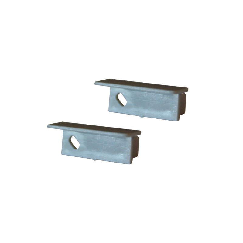 SET OF PLASTIC END CAPS FOR P168, 2 PCS WITH HOLE