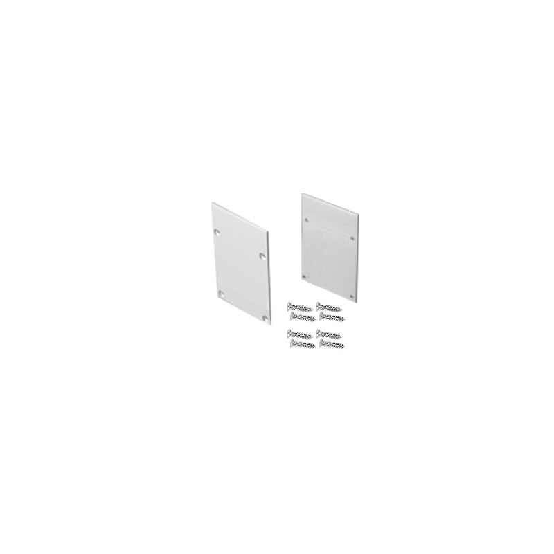 SET OF METAL END CAPS FOR P207, 2 PCS WITHOUT HOLE