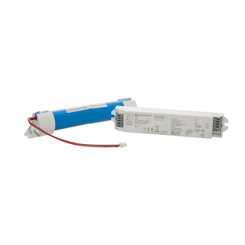 LED EMERGENCY KIT 3HRS CONVERTER 50-300VDC Max.5W & BATTERY LiFePO4 6.4V 3Ah