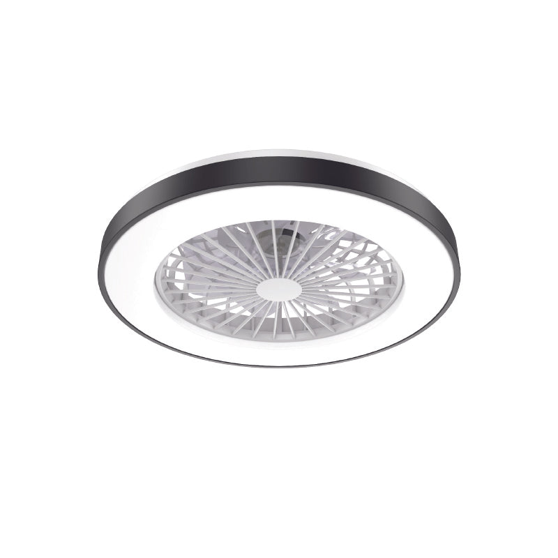 ΑΝΕΜΙΣΤΗΡΑΣ ΟΡΟΦΗΣ ΠΛΑΦΟΝΙΕΡΑ ΜΑΥΡΗ DIMMABLE DC22W Φ50 7 ΔΙΑΦΑΝH ABS ΠΤΕΡΥΓΙΑ ΤΗΛΕΧΕΙΡΙΣΤΗΡΙΟ