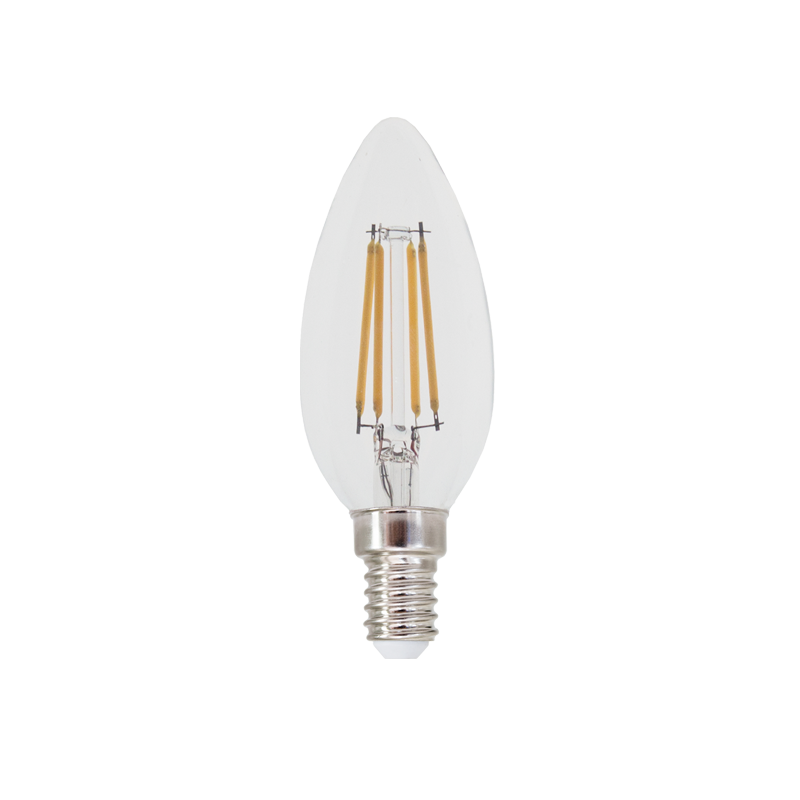 LED FILAMENT E14 DIM C35 5W 4000K 230V AC 690LM RA80 30000H 360°