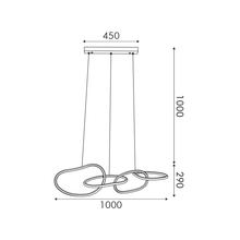 Φόρτωση εικόνας στο εργαλείο προβολής Συλλογής, ΚΡΕΜΑΣΤΟ Φ/Σ LED 60W 4800LM CCT IP20 ΧΡΥΣΟ ΑΤΣΑΛΙ + ΑΚΡΥΛΙΚΟ
