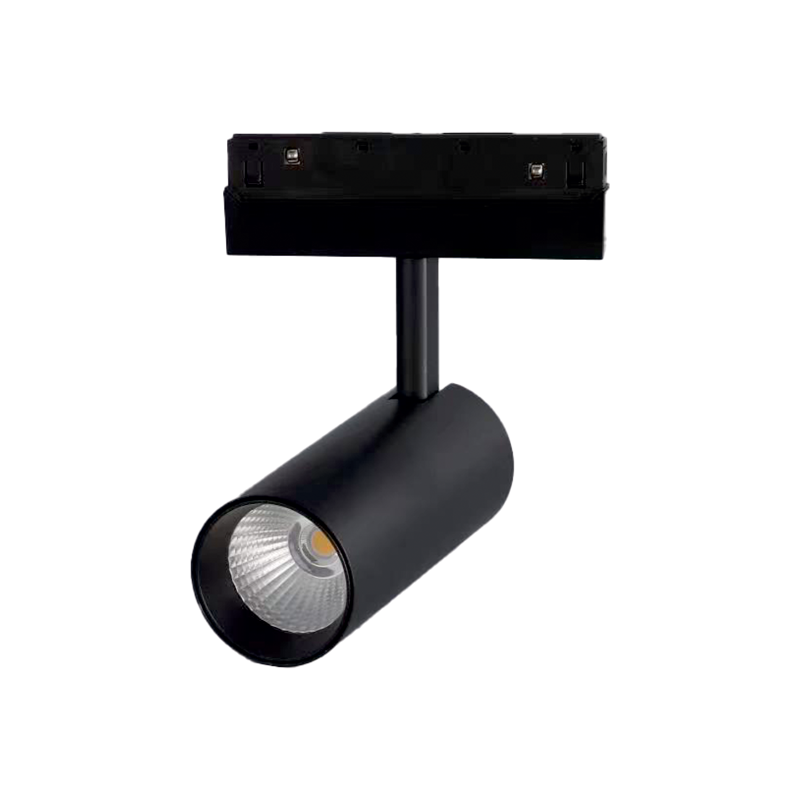 ΜΑΥΡΟ ΜΑΤ ΜΑΓΝΗΤΙΚΟ ΣΠΟΤ 48V DC 12W 4000K 800LM 36° OSRAM RA90 Φ50*110MM