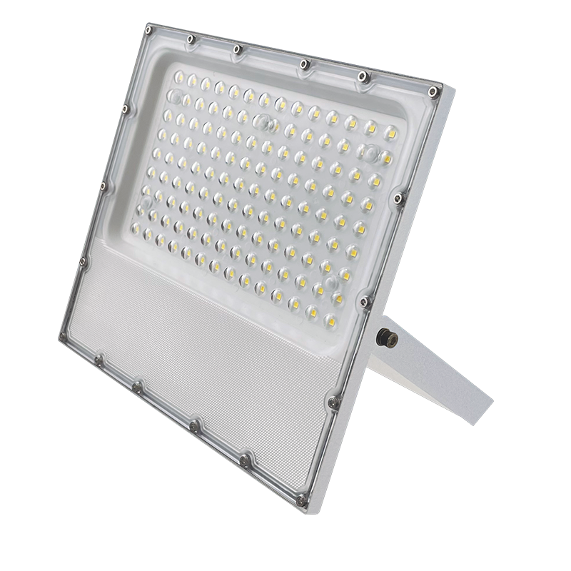 LED SMD WHITE FLOOD LUMINAIRE IP65 100W 4000K 12000Lm 100-277V AC RA80 IK08 5YRS BREATHING VALVE
