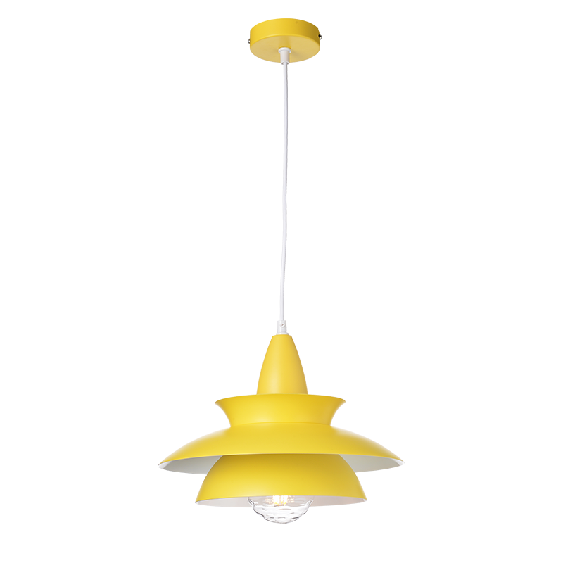 NETTO ΚΡΕΜΑΣΤΟ Φ/Σ 1ΧΕ27 ΜΕΤΑΛΛΙΚΟ ΚΙΤΡΙΝΟ Φ33ΧΗ128CM BROOKLYN