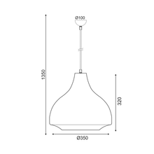 Φόρτωση εικόνας στο εργαλείο προβολής Συλλογής, NETTO ΚΡΕΜΑΣΤΟ Φ/Σ 1ΧΕ27 ΜΕΤΑΛΛΙΚΟ ΜΟΥΣΤΑΡΔΙ Φ35XH135CM HAVANA
