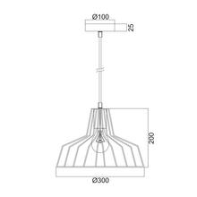 Φόρτωση εικόνας στο εργαλείο προβολής Συλλογής, NETTO ΚΡΕΜΑΣΤΗ ΚΑΜΠΑΝΑ ΜΑΥΡΗ 1 Χ Ε27 Φ30CM HADES
