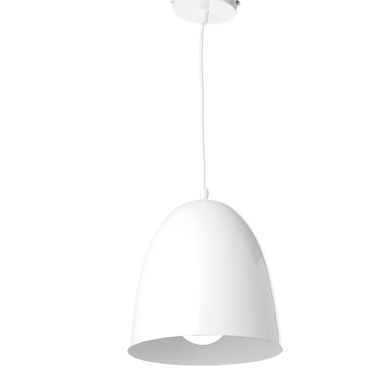 NETTO ΜΕΤΑΛΛΙΚΗ ΚΑΜΠΑΝΑ 1XE27 ΛΕΥΚΗ Φ22χΗ23cm OTHELLO