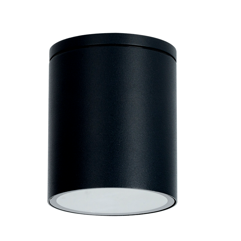 GU10 ROUND CEILING LUMINAIRE 230V AC BLACK IP65 GU10 MAX.35W