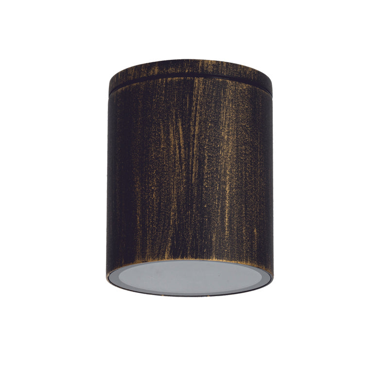 ^GU10  ROUND CEILING LUMINAIRE 230V AC GOLDEN BLACK IP65 GU10 MAX.35W