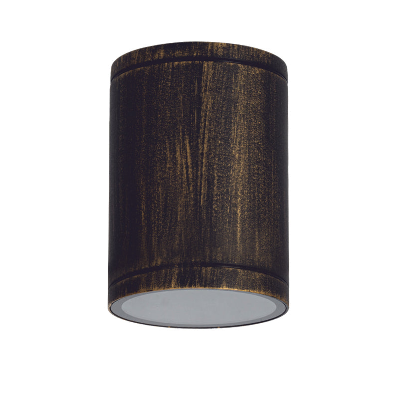 ^E27 PAR30  ROUND CEILING LUMINAIRE 230V AC GOLDEN BLACK IP65 MAX.35W