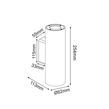 Φόρτωση εικόνας στο εργαλείο προβολής Συλλογής, ^ΣΤΡΟΓΓΥΛΟ ΕΠΙΤΟΙΧΟ ΦΩΤΙΣΤΙΚΟ UP-DOWN IP65 2XGU10 ΜΑΥΡΟ ΤΣΙΜΕΝΤΟ
