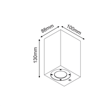 Φόρτωση εικόνας στο εργαλείο προβολής Συλλογής, ^ΤΕΤΡΑΓΩΝΟ ΕΠΙΤΟΙΧΟ ΦΩΤΙΣΤΙΚΟ IP65 GU10 ΜΑΥΡΟ ΤΣΙΜΕΝΤΟ
