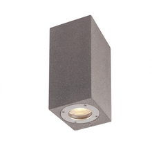 Φόρτωση εικόνας στο εργαλείο προβολής Συλλογής, ^ΤΕΤΡΑΓΩΝΟ ΕΠΙΤΟΙΧΟ ΦΩΤΙΣΤΙΚΟ UP-DOWN IP65 2XGU10 ΜΑΥΡΟ ΤΣΙΜΕΝΤΟ
